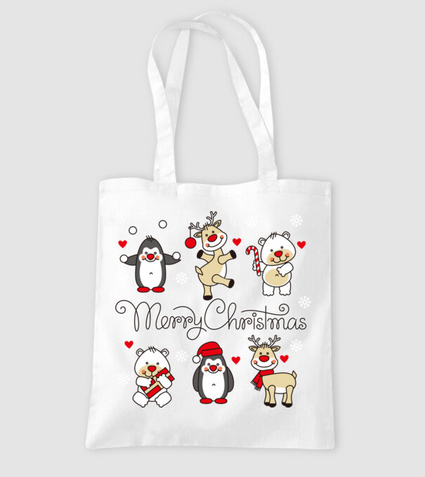 Merry Christmas minta fehér pólón