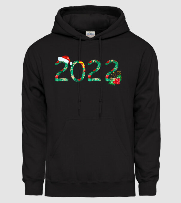 2022 minta fekete pólón
