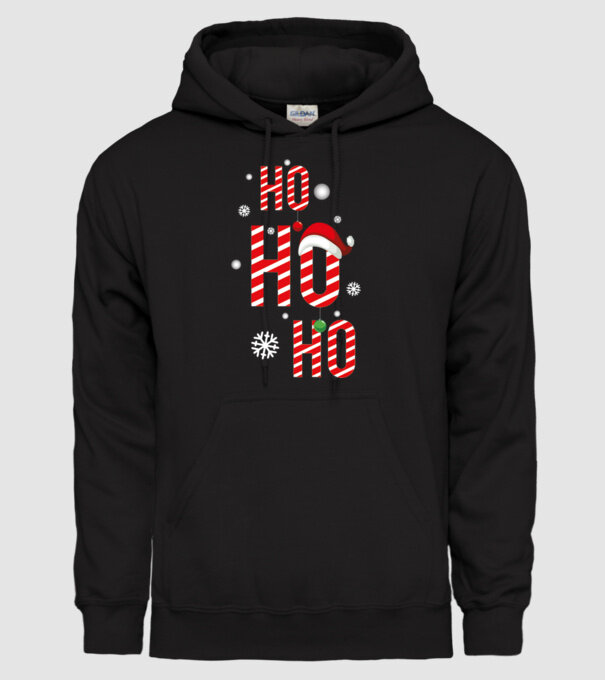 Ho ho ho minta fekete pólón