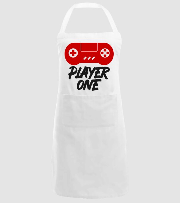 Player one minta fehér pólón