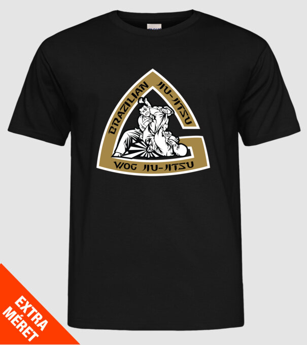 Jiu Jitsu minta fekete pólón