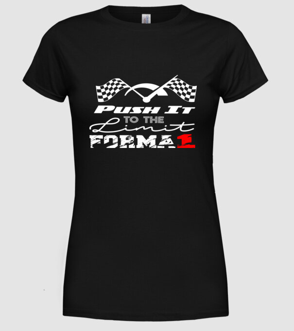 Forma fehér minta fekete pólón