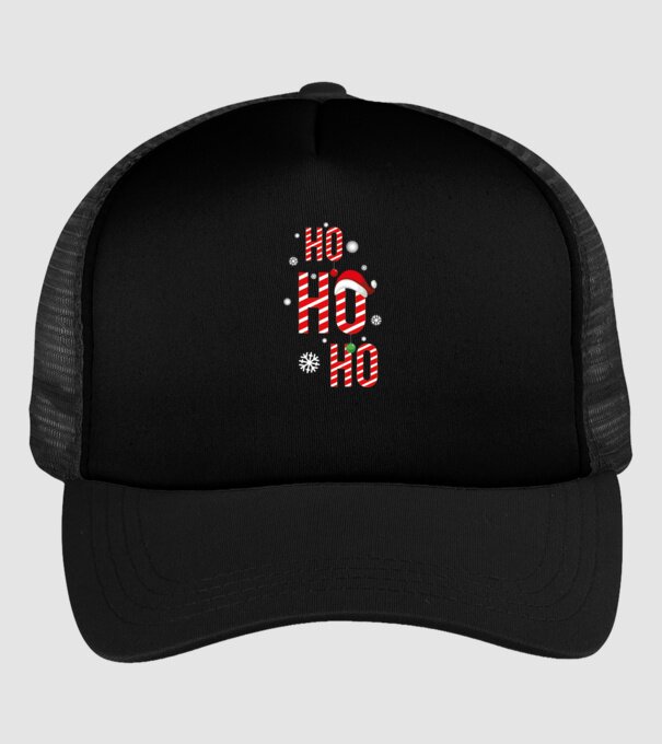Ho ho ho minta fekete pólón