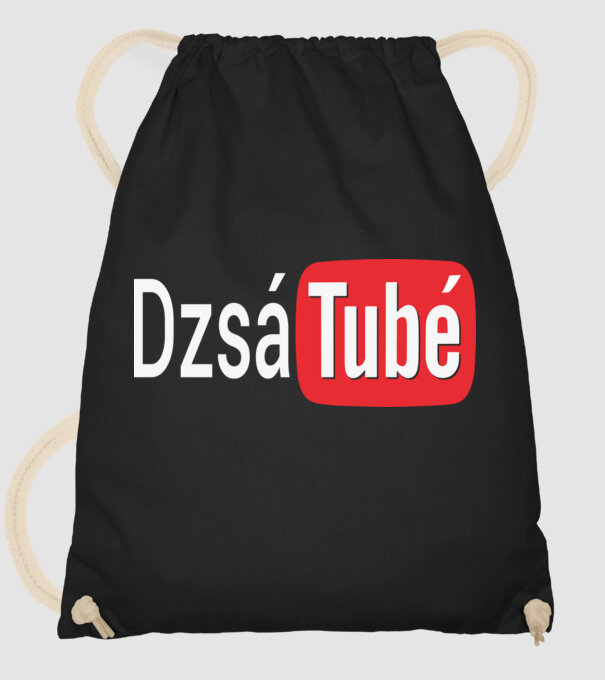 DzsáTubé minta fekete pólón