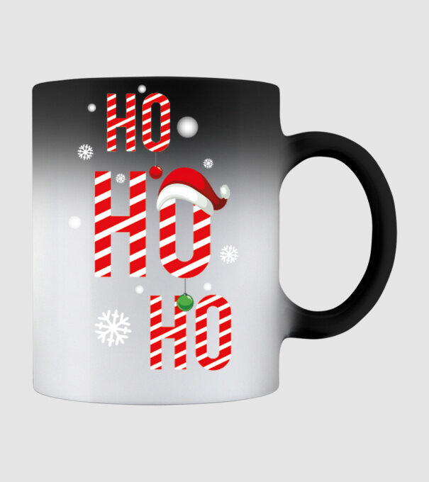 Ho ho ho minta fekete pólón