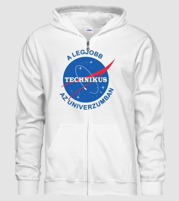 A legjobb technikus az univerzumban minta fehér pólón