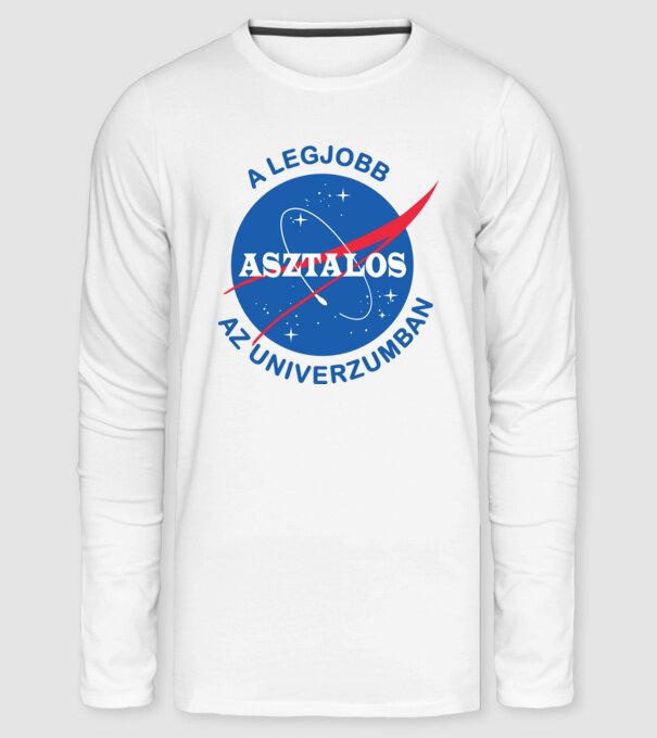 A legjobb asztalos az univerzumban minta fehér pólón
