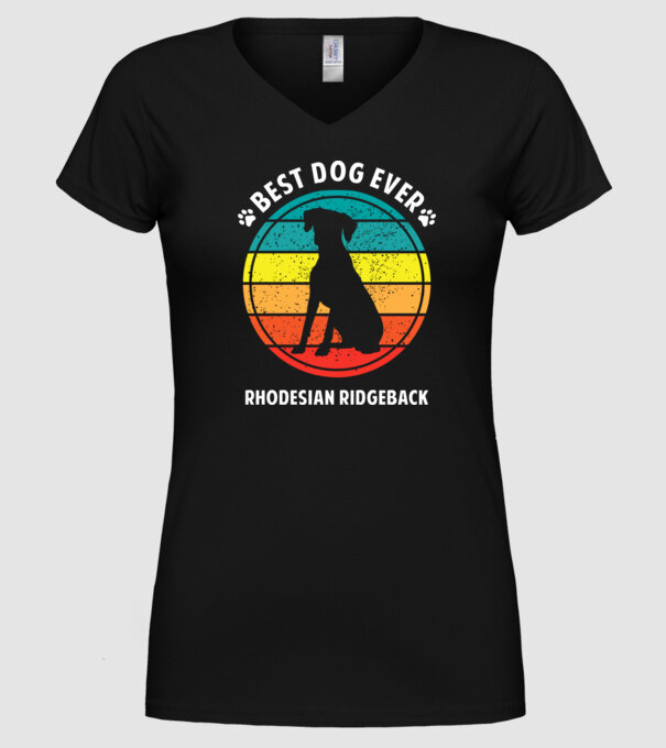 Rhodesian Ridgeback minta fekete pólón