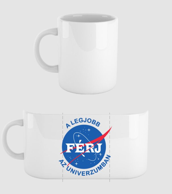 A legjobb férj az univerzumban minta fehér pólón