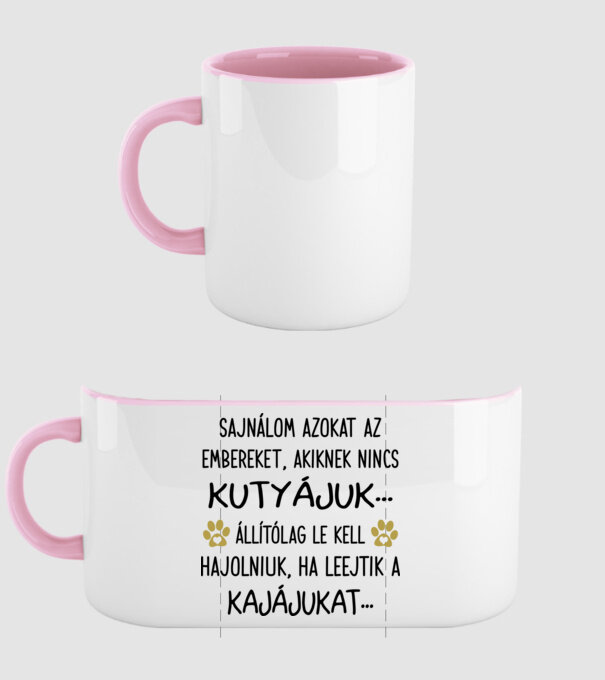 Sajnálom azokat az embereket... minta világos rózsaszín pólón