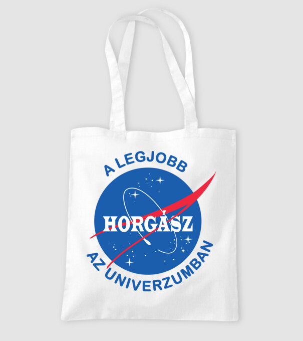 A legjobb horgász az univerzumban minta fehér pólón