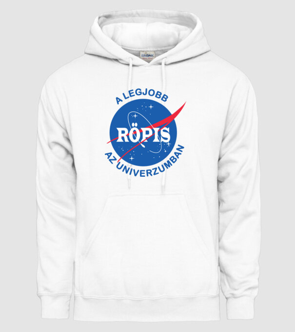 A legjobb röpis az univerzumban minta fehér pólón