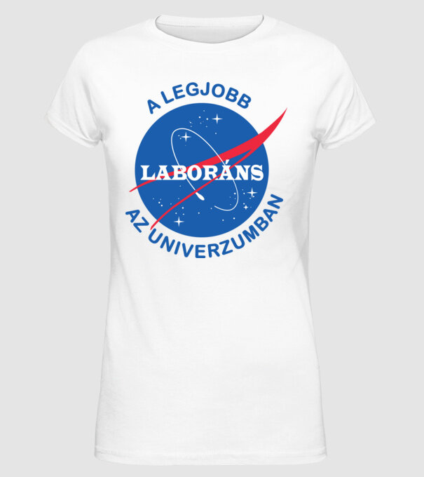 A legjobb laboráns az univerzumban minta fehér pólón