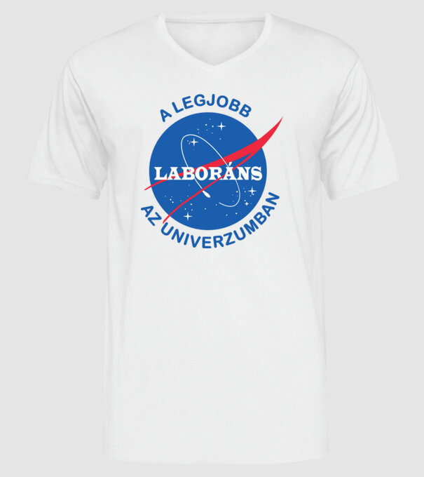 A legjobb laboráns az univerzumban minta fehér pólón