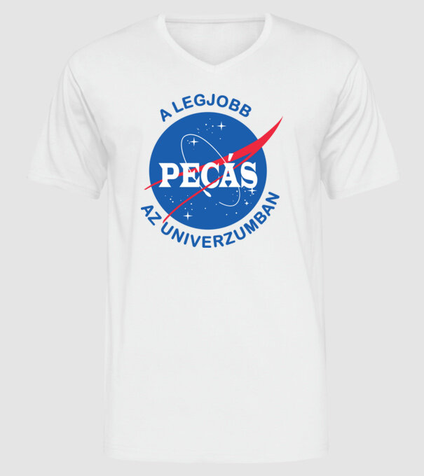 A legjobb pecás az univerzumban minta fehér pólón