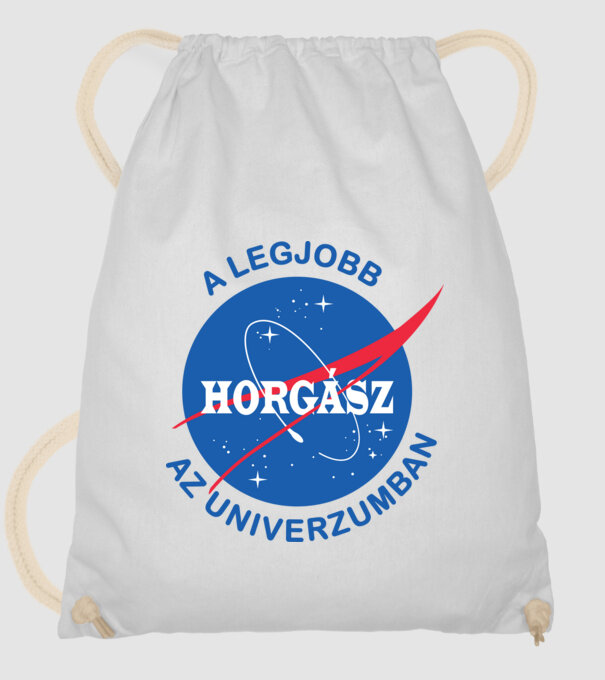 A legjobb horgász az univerzumban minta fehér pólón