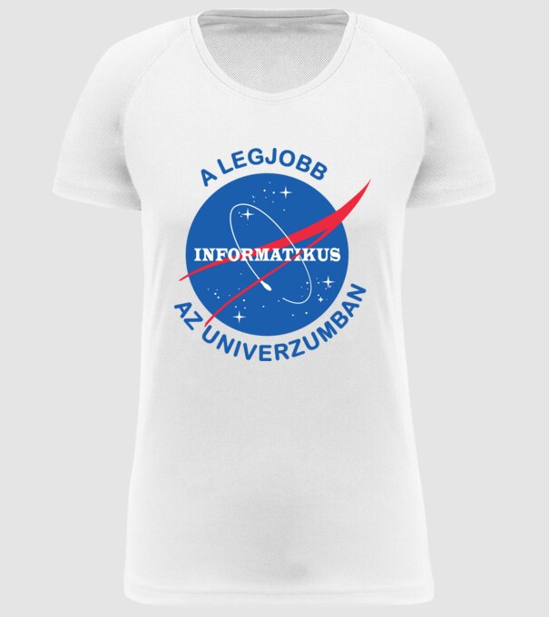 A legjobb informatikus az univerzumban minta fehér pólón