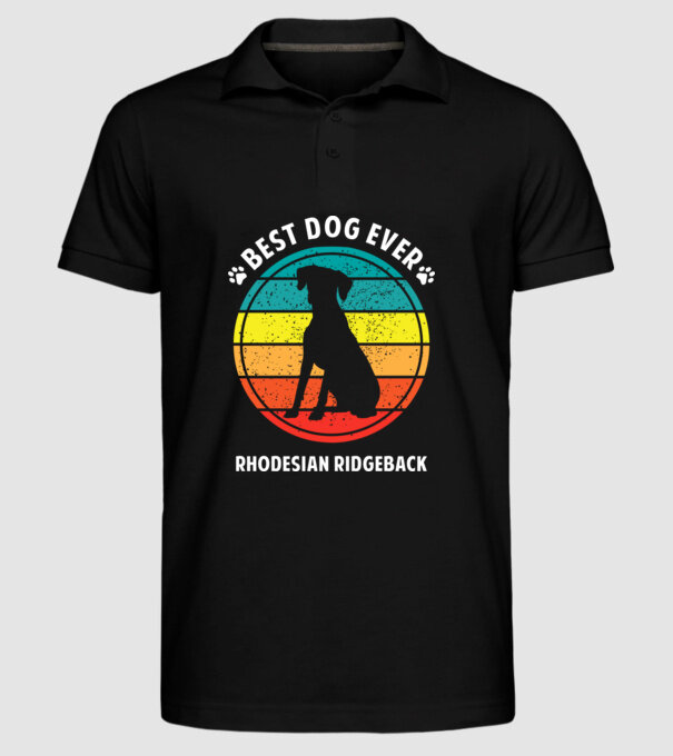 Rhodesian Ridgeback minta fekete pólón