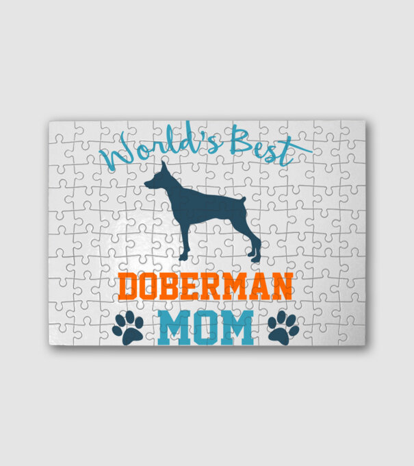 World's Best Doberman Mom minta fehér pólón