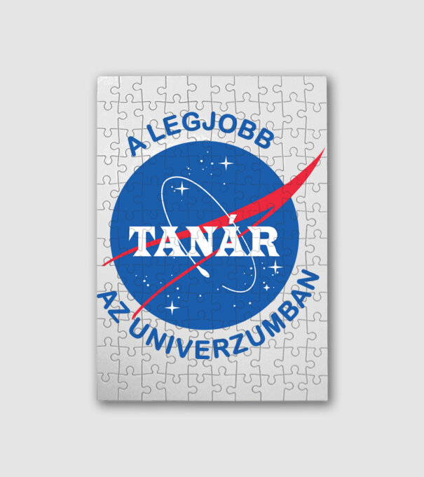 A legjobb tanár az univerzumban minta fehér pólón