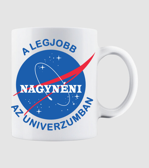 A legjobb nagynéni az univerzumban minta fehér pólón