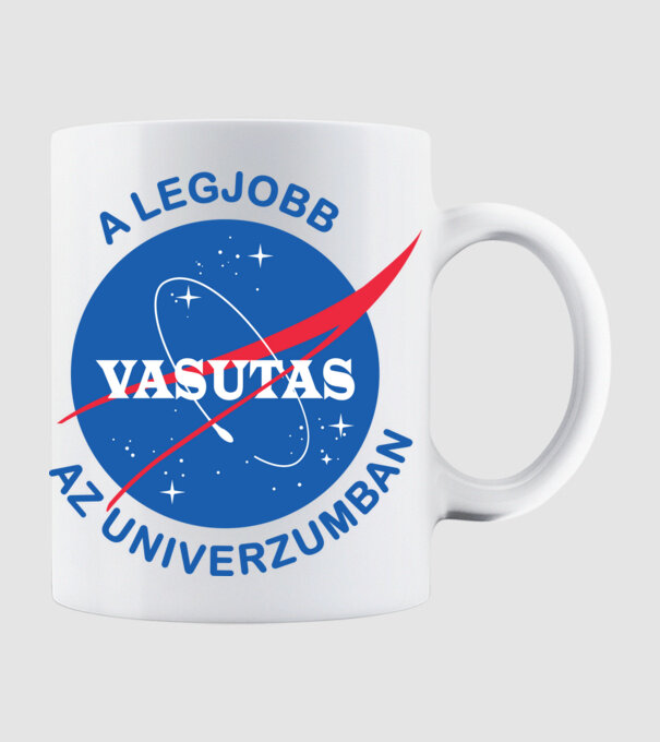 A legjobb vasutas az univerzumban minta fehér pólón