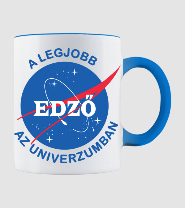 A legjobb edző az univerzumban minta világoskék pólón