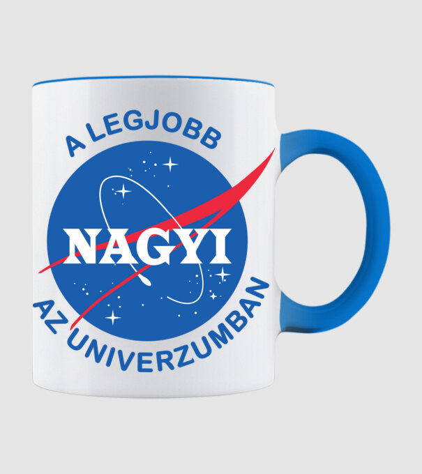 A legjobb Nagyi az univerzumban minta világoskék pólón