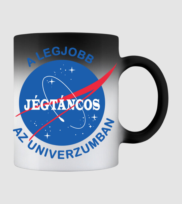A legjobb jégtáncos az unverzumban minta fekete pólón