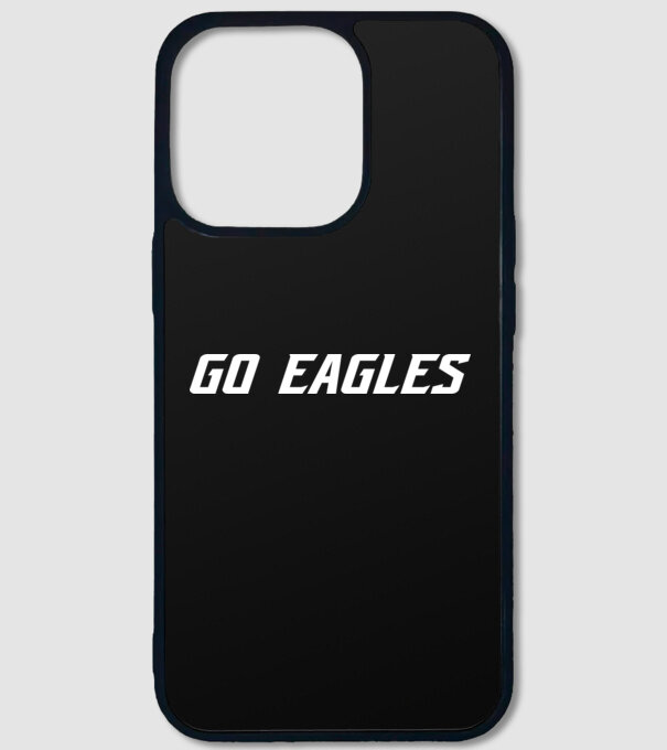 go eagles dőlt minta fekete pólón