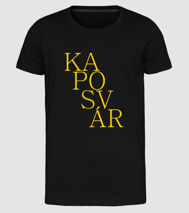 ka-po-sv-ár minta fekete pólón