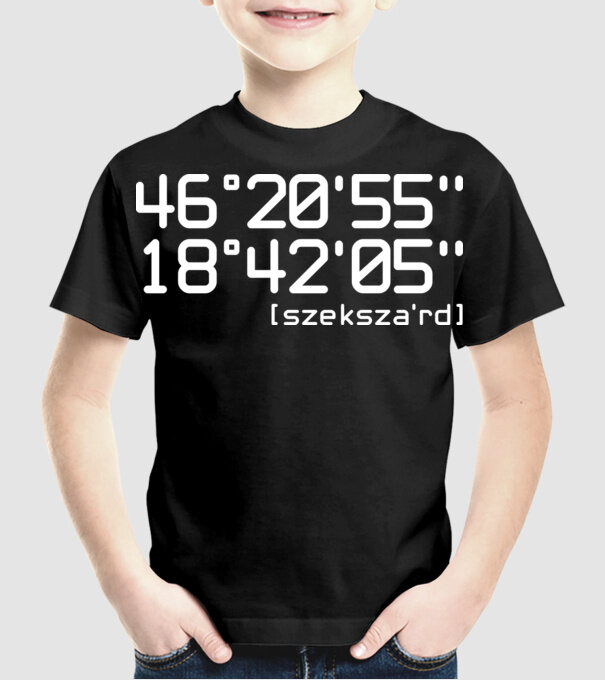 szekszárd gps minta fekete pólón