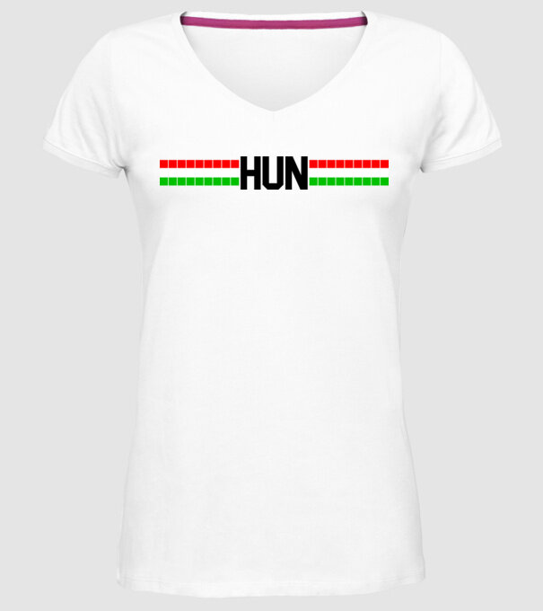 hun stripe minta fehér pólón