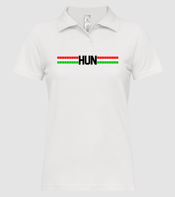 hun stripe minta fehér pólón