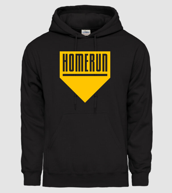 home run minta fekete pólón