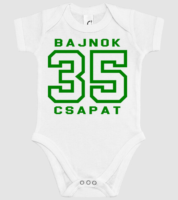 bajnokcsapat zöld minta fehér pólón