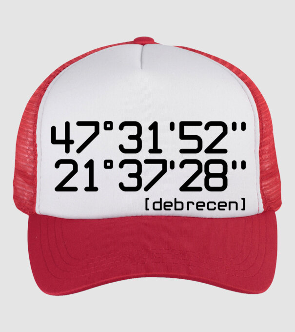 debrecen gps minta fehér/piros pólón