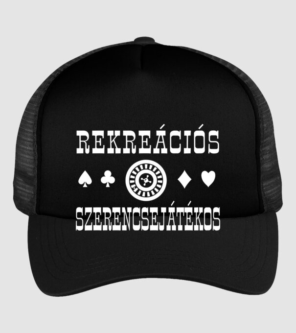rekreációs minta fekete pólón