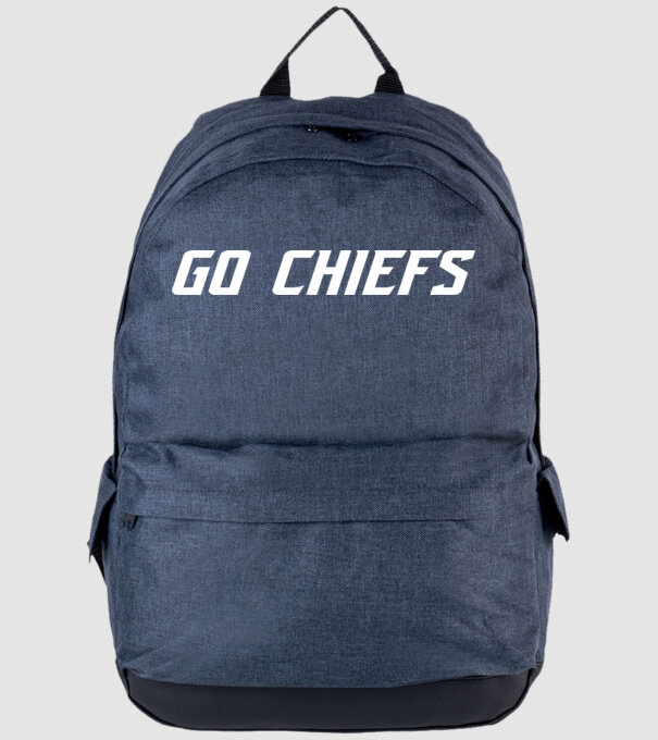 go chiefs dőlt minta farmerkék pólón
