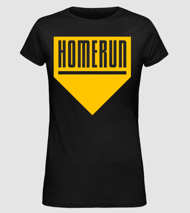 home run minta fekete pólón