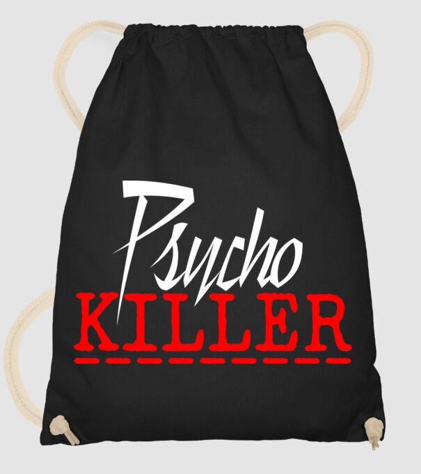 psycho killer minta fekete pólón