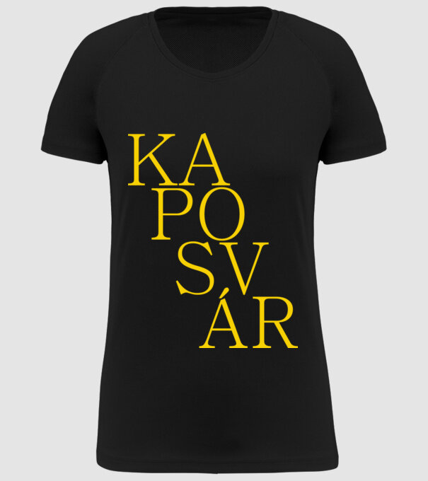 ka-po-sv-ár minta fekete pólón