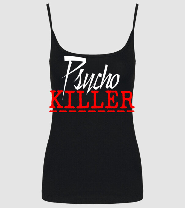 psycho killer minta fekete pólón