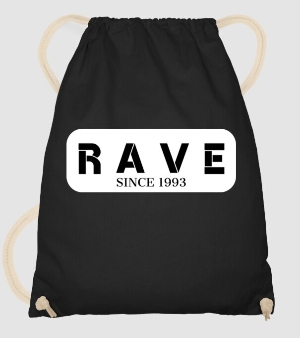 RAVE 2022 minta fekete pólón