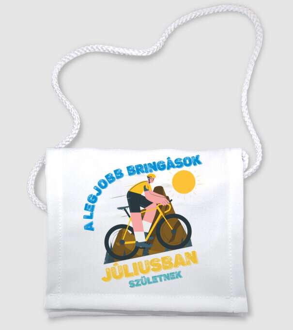 a legjobb bringások júliusban születnek minta fehér pólón