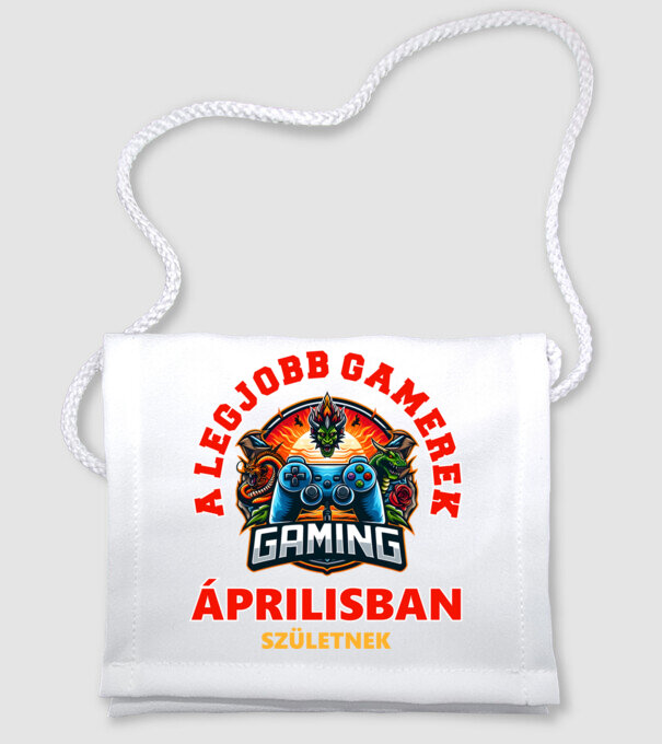 A LEGJOBB GAMEREK ÁPRILISBAN SZÜLETNEK minta fehér pólón