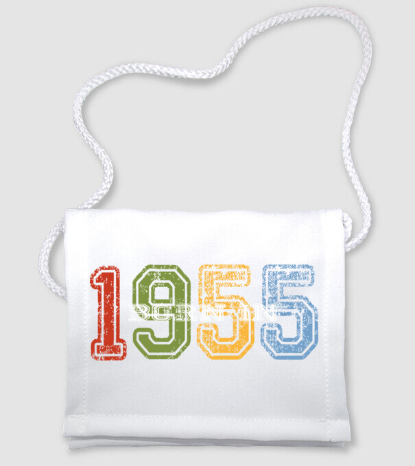 born in 1955 születésnapi felirat minta fehér pólón