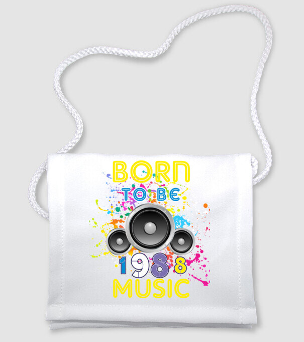born to be music születésnapi DJ ,1988-ban született minta fehér pólón