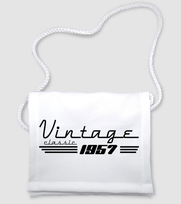 vintage classic amerikai retro stílusú születésnapi felirat 1957 minta fehér pólón