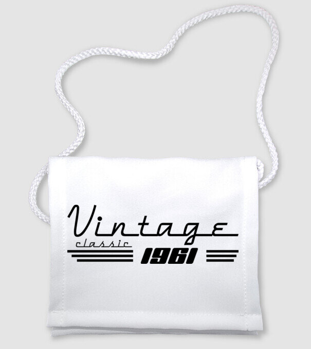 vintage classic amerikai retro stílusú születésnapi felirat 1961 minta fehér pólón
